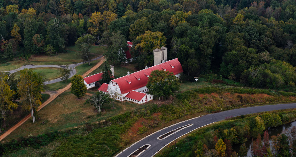 NC Barn Event Center - WinMock At Kinderton - Aerial View