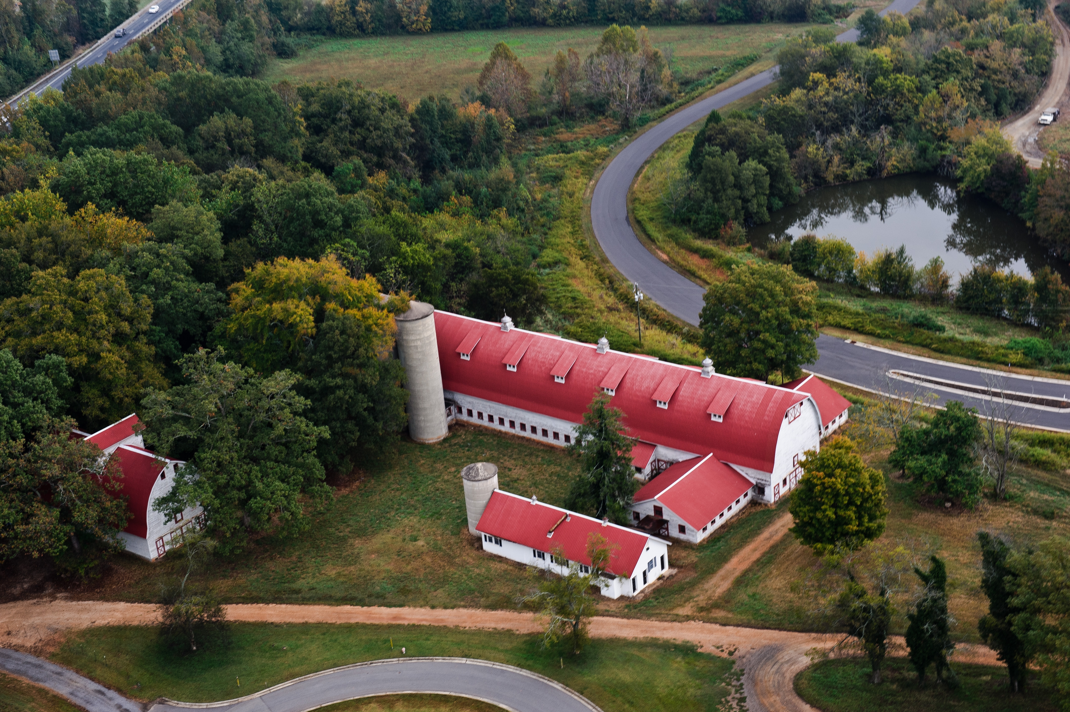 NC Barn Event Center - WinMock At Kinderton - Aerial View