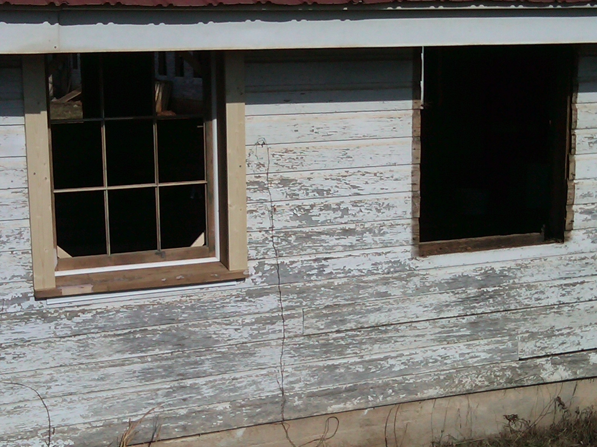 All the original windows were removed to make way for repaired or duplicated replacements.