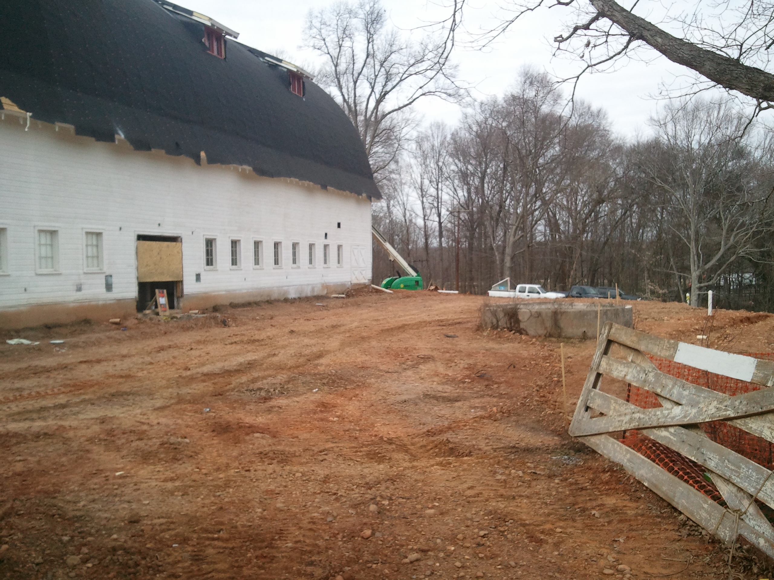 Barn Event Center - WinMock at Kinderton - A view of the East Terrace
