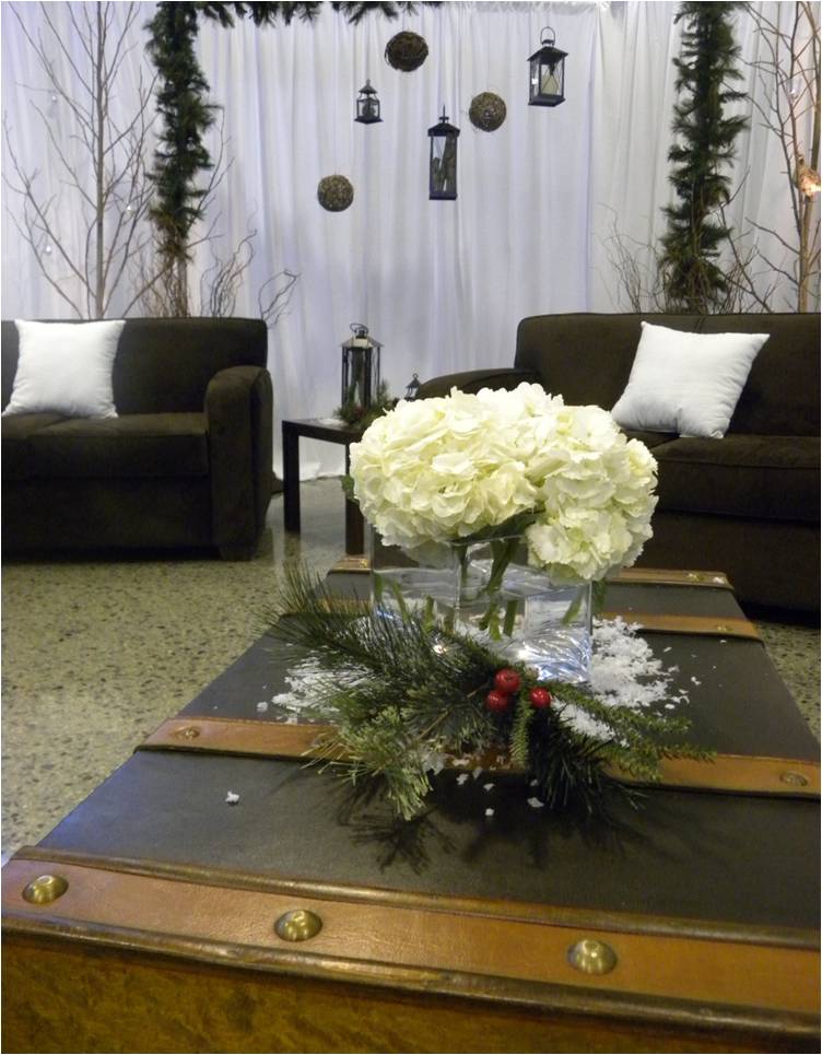 Winter Lodge Themed Event Decor - Winston Salem NC - Sterling By Design
