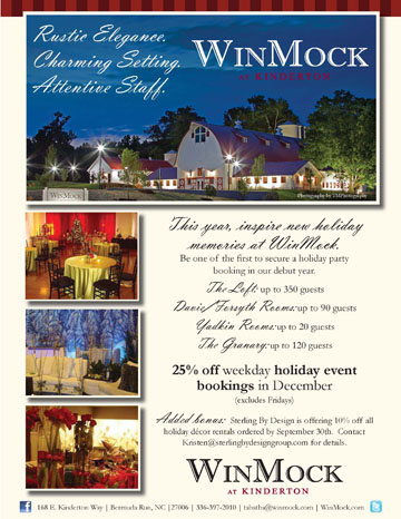 Discounted Holiday Party Event Bookings at WinMock near Winston Salem NC