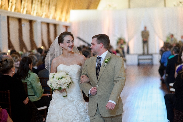 Winston Salem NC Barn Wedding Ceremony - Sarah and Michael