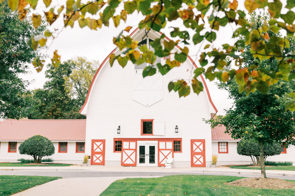 The front of the main barn at WinMock at Kinderton with the light being ideal for photos. 